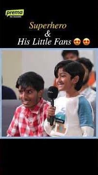 😍😍 Superhero Teja Sajja with his little fans..!