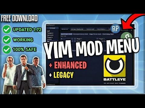 Yim Mod Menu GTA 5 | Yim Menu GTA 5 1.72 Enhanced Money Drop FSL Method YimMenu V2 Heist Editor