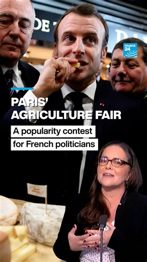 🇫🇷 The Paris Agriculture Fair is an institution in #France, and an absolute must for politicians, who flock to the event each year. 🐄 To learn more about it - and about the weight of cows in French language and culture - watch the full episode of #f24entrenous with Solange Mougin ➡️ https://go.france24.com/HaL | FRANCE 24 English