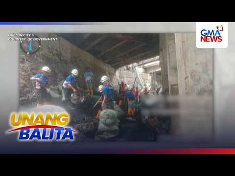 Culiat Bridge, isinara muna kasunod ng sunog sa ilalim ng tulay | Unang Balita