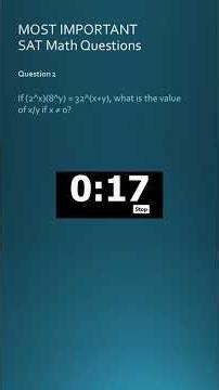 SAT SERIES 4 - Q.2 - MOST IMPORTANT SAT Math Questions - Digital SAT 2025–2026 - SAT Score Boost