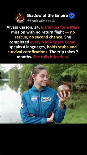 SHE BOUGHT A ONE WAY TICKET TO MARS