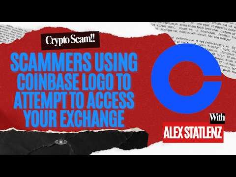 Beware Of Crypto Scam Using a Coinbase logo