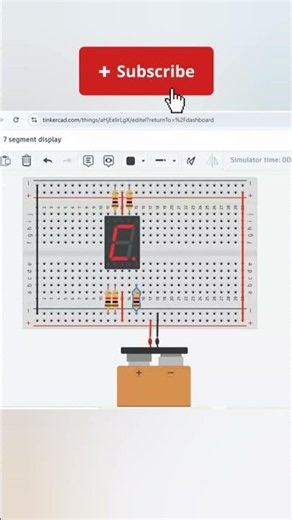 Learn 7-Segment Display with Tinkercad | Easy Arduino Tutorial #viral #trending