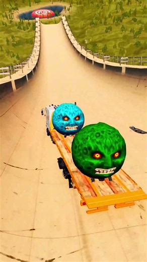 CAR VS MEGA RAMP-#222 🔥 Cars, Trucks & Vehicles Extreme Jump Stunts and Crash Game Simulator #truck