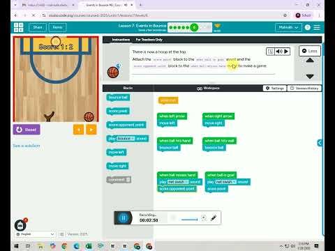Code.org Course D Lesson 7