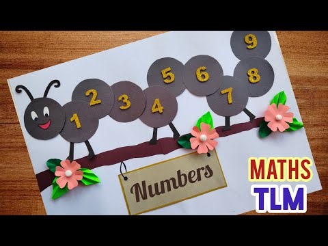 Maths TLM Easy/ Numbers Maths Project/ Maths Chart/ Class Decoration Ideas/ Easy School Project