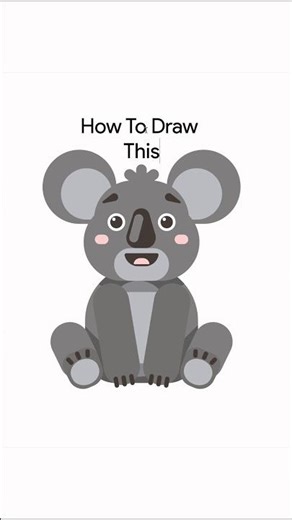 Cute Cartoon Koala Vector Illustration Drawing Timelapse | Baby Koala Design | Wildlife Character