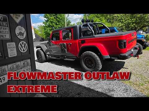 Flowmaster Outlaw Extreme Install On Our Jeep Gladiator
