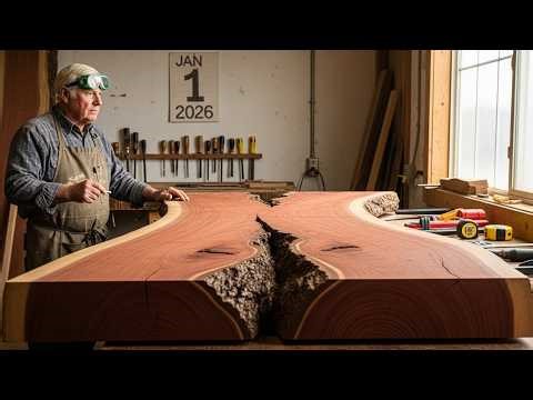 Incredible Woodworking Project of 72-Year-Old Carpenter in The First Day of 2026!
