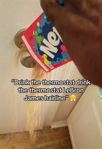 Sign bro to a record deal ASAP 💯 #lebrobjames #thermostat #nerds #doorknob #hairline (via bbcisbbc40/IG)