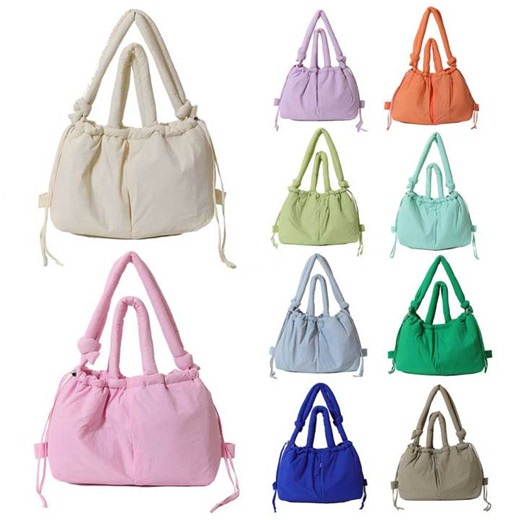 Stylish Women's Puffer Tote Bag with Adjustable Strap Crossbody Nylon Solid Backpack for Work and Leisure | Lazada Philippines