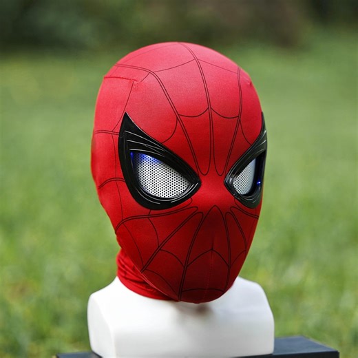 Ring-controlled Spider Hero Mask – Handmade Cosplay Face Shell, Wearable Helmet, Custom Halloween & Christmas Gift - Etsy