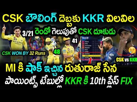 CSK Destroys KKR|KKR Hits Rock Bottom|Worst Start in History|CSK vs KKR Match 22 Highlights|IPL 2026