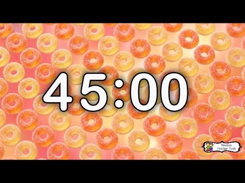 45 Minute Timer ⏱️ | No Background Music | 🍑 Y2K Gummy Peach Rings