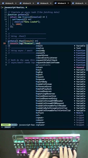 Promises vs async/await #javascript #coding #programming