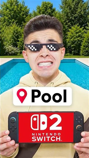 Nintendo Switch 2 At The Pool!