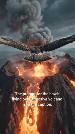 A Hawk's Eye View of an Active Volcano