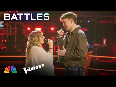 Country Duo Joe and Kenna Battle to Coach Riley's OWN SONG?! | The Voice Battles | NBC