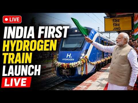 LIVE: PM Modi Flags Off India's First Hydrogen Train |Jind-Sonipat Hydrogen-Powered Train Launch