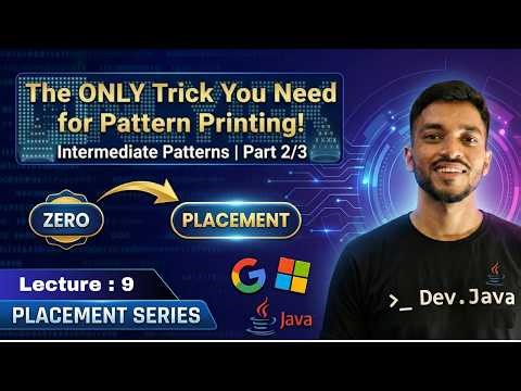 Pattern Printing in Java Part 2 | Pyramid,Diamond& Butterfly Pattern | Lecture 9
