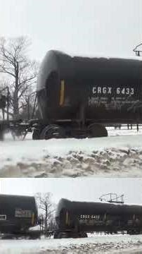 Chasing a Chessie Caboose in the snow part one