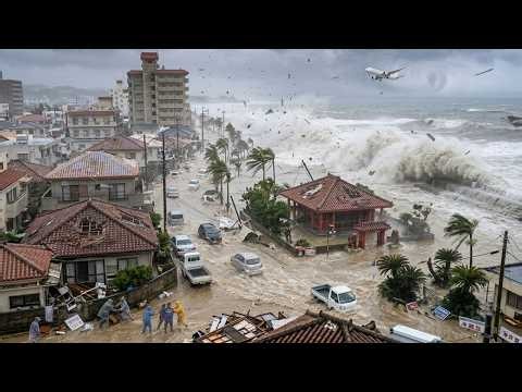 Super Typhoon Champi Hits Japan! 🌀 134 MPH Gusts Slam Okinawa as Storm Turns Toward Tokyo