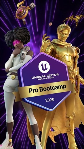 Apply today for our free UEFN Professional Bootcamp!