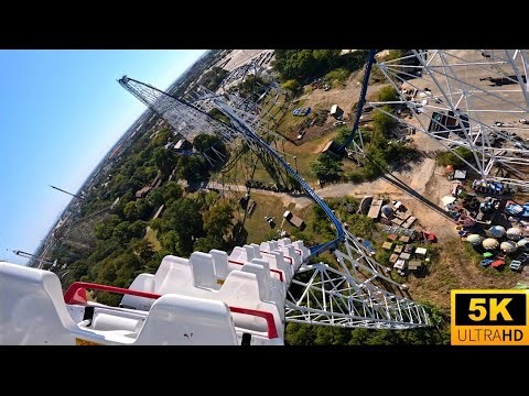 Titan POV 5K Back Row 255 FOOT DROP! Six Flags Over Texas