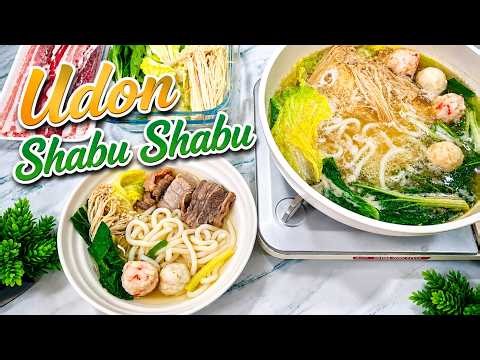 Udon Shabu Shabu with Pork Broth | Easy Dinner Recipe for Everyone