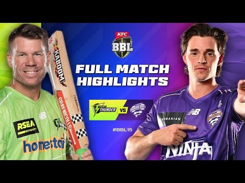 Sydney Thunder v Hobart Hurricanes Match Highlights | #BBL15
