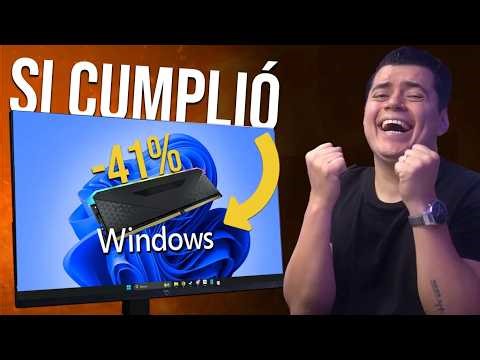 Windows LO CUMPLE y BAJA 41% uso de RAM en el ESCRITORIO