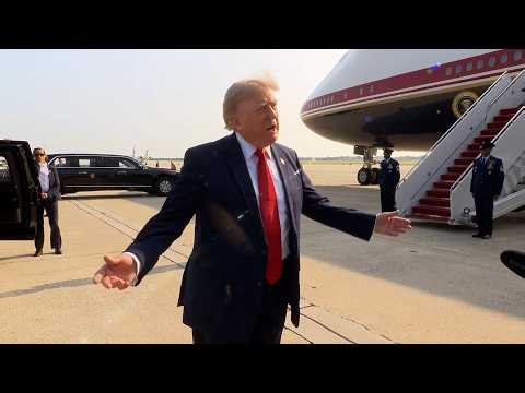 President Trump Gaggles with Press at Joint Base Andrews, Jul. 1, 2026