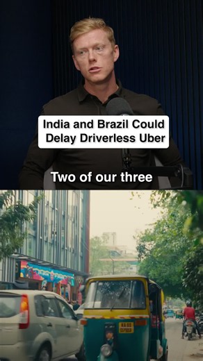 Uber President and COO Andrew Macdonald says India and Brazil are already among Uber’s largest markets by trip volume, but the economics look very different. With fares of just a few dollars, he says it could take decades for autonomous vehicles to compete with the cost of human drivers in those markets. That’s why the shift to robotaxis won’t happen everywhere at once. #Uber #India #Brazil