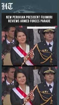 Peru's New President Fujimori Leads Spectacular Military Parade Ceremony | #shorts