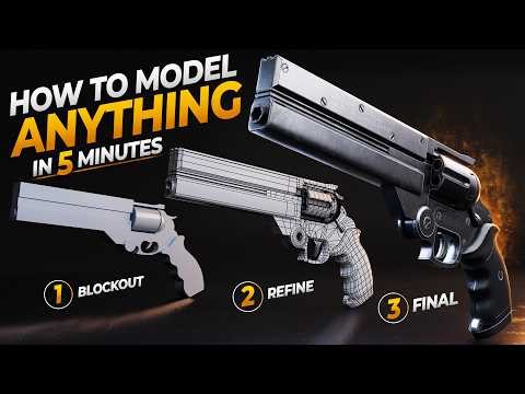 How to 3D Model Anything in 5 Minutes