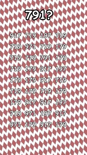 "Challenging Number Puzzle: Can You Find 791 Amongst These Numbers?"