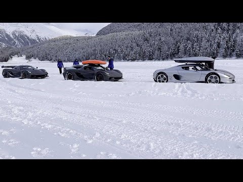 Christian von Koenigsegg at The ICE – 8 Koenigseggs on Lake St. Moritz
