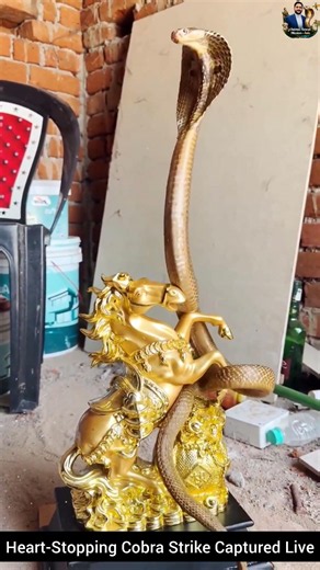 Heart-Stopping Cobra Strike Captured Live #snake #wildliferescue #cobra #wildlifeentertainment