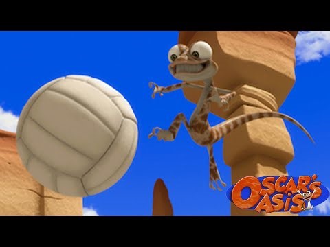 Oscar Tries to Play Volleyball + More Oscar's Oasis Cartoons For Kids