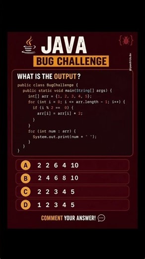 Can You Predict This Java Array Output | Daily Coding Challenge #shorts #codingchallenge #codinglife