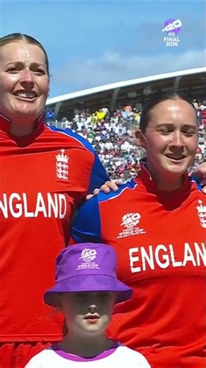 Hosts England recite the national anthem in front of the home crowd at Lord's 🏟️ #T20WorldCup