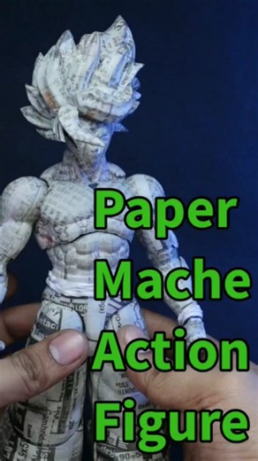 Goku Paper Action Figure | Full tutorial available on description #actionfigures #goku