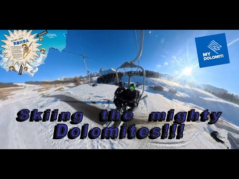 Skiing the mighty Dolomites-Alpe di Siusi (vlog št. 65)