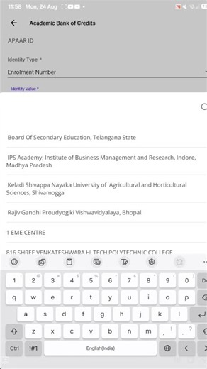 Digilocker par Apaar id se Academic bank of credits from kaise bhare #digitallocker #abc