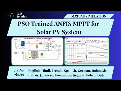 MATLAB Simulation of PSO Trained ANFIS MPPT for Solar PV System