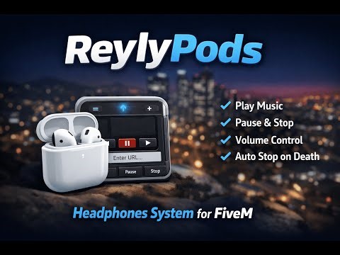 reyly Pods | Headphones FiveM Script | Open Source QBCORE - Ox Inv