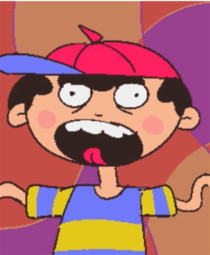 poor ness. he got bit. #earthbound | Ness Earthbound