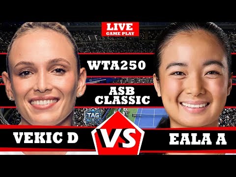 🔴LIVE: EALA A vs VEKIC D | WTA 250 | Auckland 2025 ROUND1 #tennis #wta #atp #Eala #Vekic