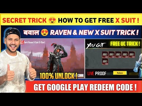 UNLOCK X SUIT 😍 Blood Raven X Suit Trick | How to Get UC in Bgmi | Google Play Redeem Code